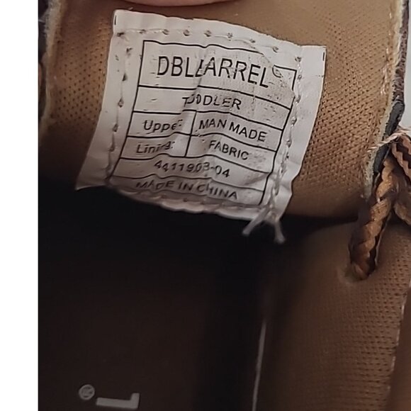 DBL Barrel Toddlers Boy's Shoes Size 4  Soft Chukka Embossed Inlay - Picture 9 of 15
